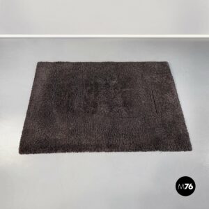 Tappeto a pelo lungo grigio, 1970 ca.
