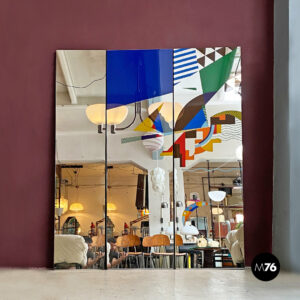 Specchio decorativo da terra a figura intera, 1980 ca.