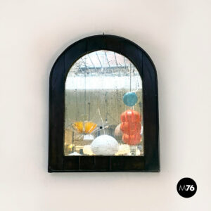 Specchio da parete con cornice in legno, primi del 1900 ca.