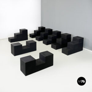 Tavoli da caffè Gli Scacchi di Mario Bellini per B&B Italia, 1970 ca.