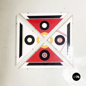 Quadri triangolari con decorazione geometrica, 1980 ca.