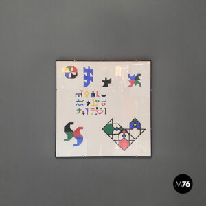 Quadro con collage di A.G. Bertolio, 1984