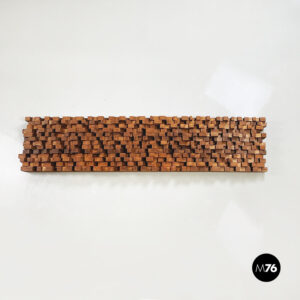 Pannello da parete decorativo in legno, 1980 ca.