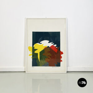 Quadro con stampa serigrafica, 1980 ca.