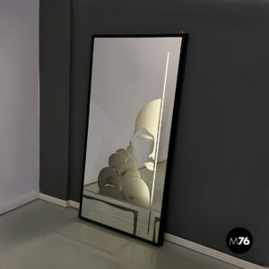 Specchio da parete retroilluminato con volto, 1950 ca.