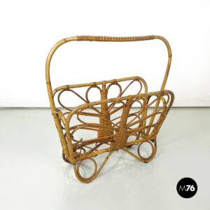 Portariviste in rattan,  1960 ca.