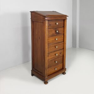 Cassettiera con leggio in legno, 1800 ca.