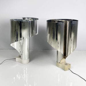 Lampade da tavolo Spinnaker di Costantino Corsini e Giorgio Wiskemann per Stilnovo, 1970 ca.