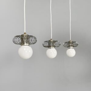 Lampadari in metallo, 1980 ca.