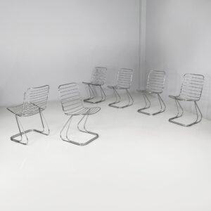 Sedie in acciaio, 1970 ca.