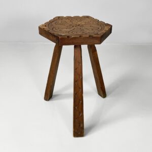 Sgabello in legno, 1970 ca.