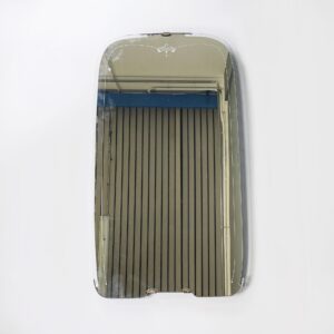 Specchio da parete con dettagli in ottone, 1940 ca.